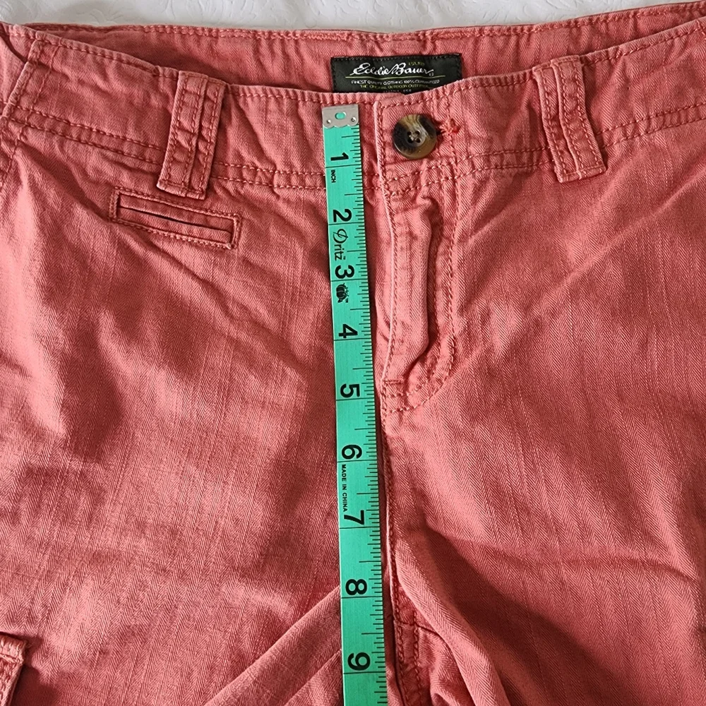 Eddie Bauer Cargo Shorts Mid Rise 100% Cotton Women's Size 4